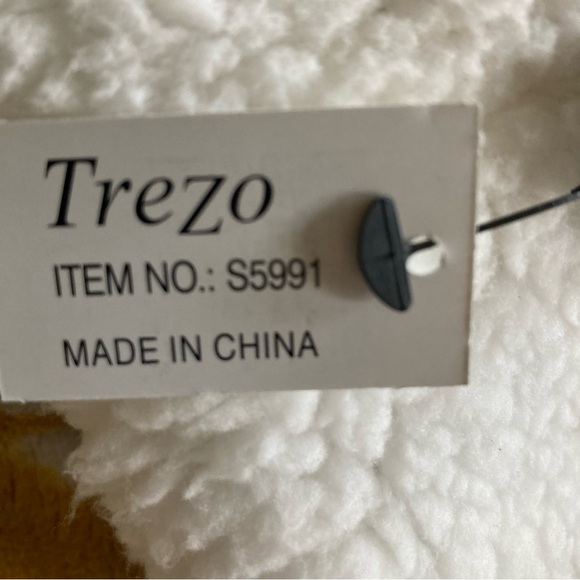 New With Tags Trezo Reversible Faux Shearling Knit Vest Black Grey Plaid Lg/XL - Picture 3 of 4
